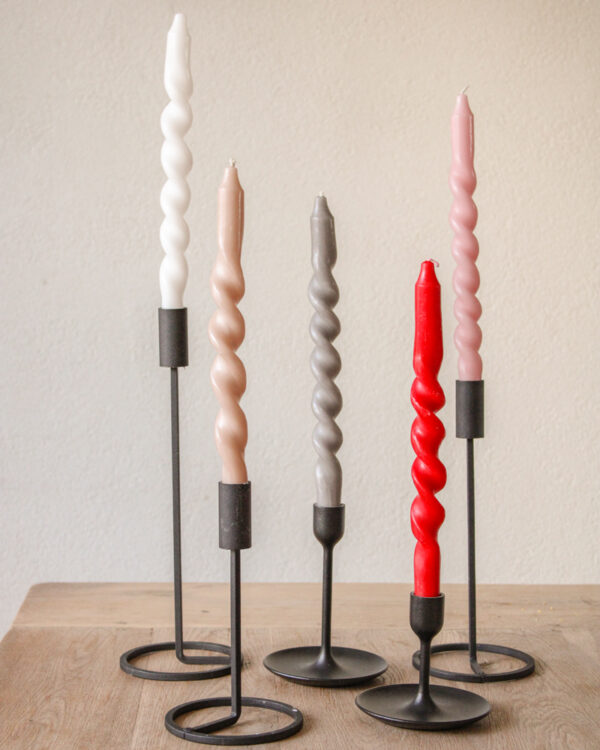 Twisted candles - Roze - Afbeelding 3