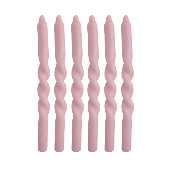 Twisted candles - Roze